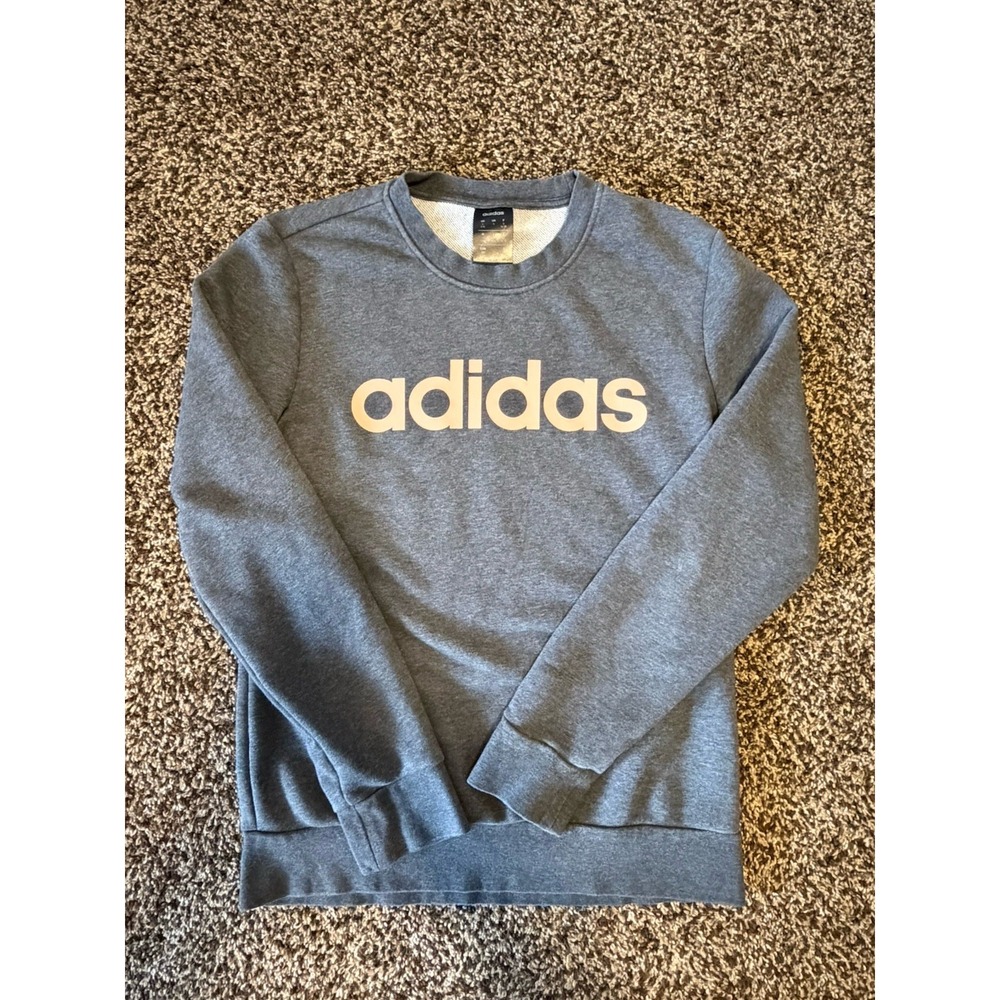 Adidas Women's Gray Sweatshirt Size Small Pink